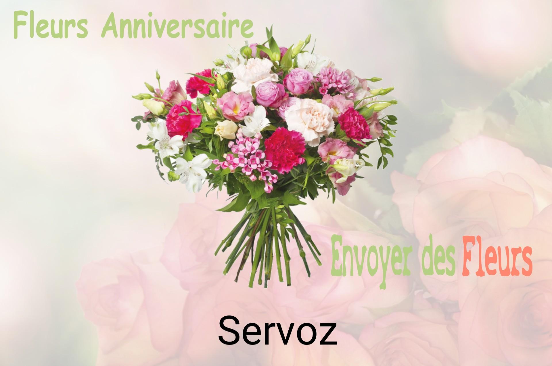 Bouquet de fleurs d’anniversaire livré à Servoz